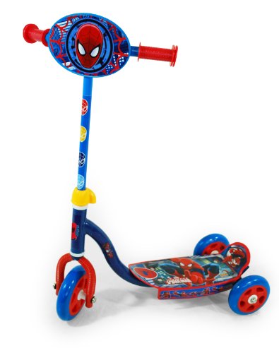 Spiderman Ultimate Tretroller mit DREI Rädern für Kind (Saica 9423) von Marvel