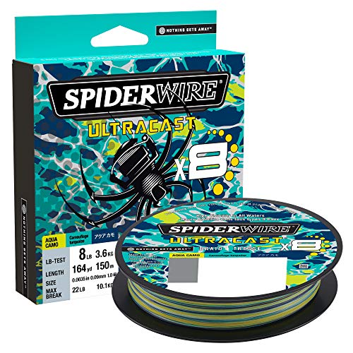 Spiderwire Unisex-Erwachsene Ultracast Braid SUCFS10-AQC, Aqua Camo, 4lb von Spiderwire