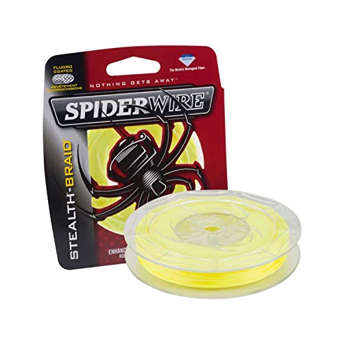 Spiderwire Unisex-Erwachsene SCS80Y-125 Stealth Hi-Vis Yellow 0,40 mm, Neongelb, 80lb-125yd von Spiderwire