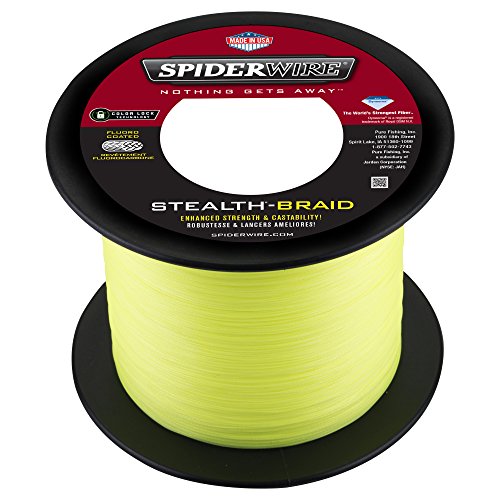 Spiderwire SS30y-1500 Stealth Hi-Vis Yellow 0,30 mm, Neongelb, 30lb-1500yd von Spiderwire