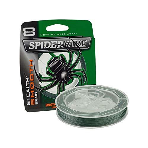 Spiderwire Stealth Superline Angelschnur, Moosgrün – Stealth Smooth, 9 kg – 110 m von Spiderwire