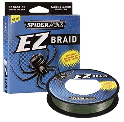 Spiderwire Unisex-Erwachsene SEZB10G-300 EZ Braid Moosgrün 0,17 mm, 300-Yard/10-Pound von Spiderwire