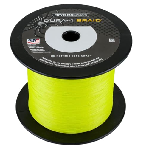 Spiderwire Filo da Pesca Dura 4 Yellow 0.10mm 1800m Trecciato PE Dyneema Mare Spinning Surfcasting Carpfishing von Spiderwire