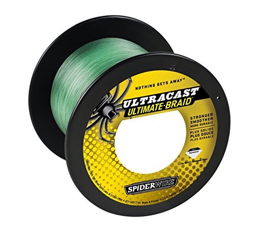Spiderwire Ultracast 4 Ultimate Braid Green 100m 0,17mm 18,10kg Geflochtene Schnur Braid Angelschnur Line von Spiderwire