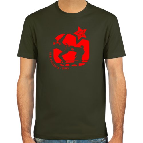 SpielRaum T-Shirt Eric Cantona | Fightclub ::: Farbauswahl: schwarz, Oliv, oder Navy ::: Größen: S-XXL ::: Fußball-Kult von SpielRaum