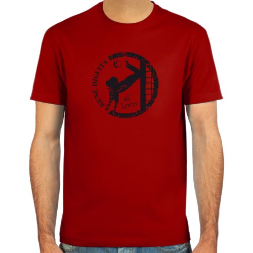 SpielRaum T-Shirt René Higuita ::: Farbauswahl: SkyBlue, Sand, weiß oder deepred ::: Größen: S-XXL ::: Fußball-Kult von SpielRaum