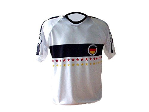 Spielfussballshop Deutschland Trikot Stars mit Wunschname Nummer Kinder Größe 146 von Spielfussballshop
