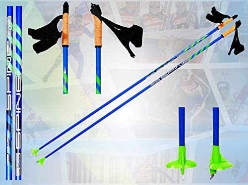 Spine Carrera extrem leichte 100% Carbon Langlaufstöcke Skating Stöcke Skistöcke (150) von Spine