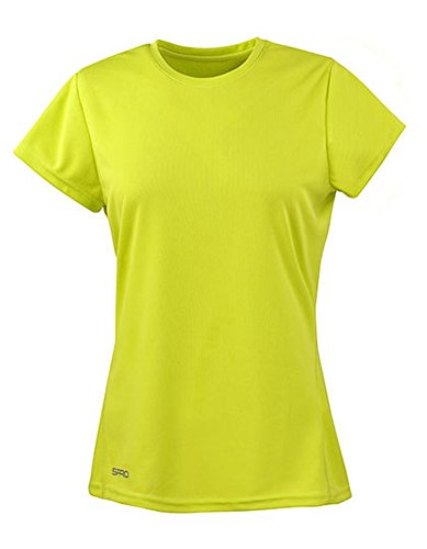 Spiro Damen Quick Dry Super Soft Short Sleeve T-Shirt, Lime, Small von Result