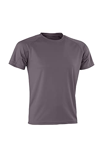 Spiro Herren Performance Aircool T-Shirt, grau, XXS von Spiro