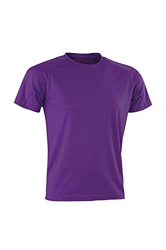 Spiro Herren Performance Aircool T-Shirt XS violett von Spiro