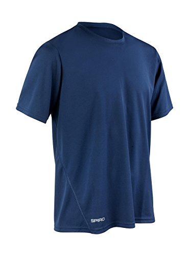 Spiro Schnell trocknendes, wasserdichtes, kurzärmeliges T-Shirt für Herren. L Navy von Result