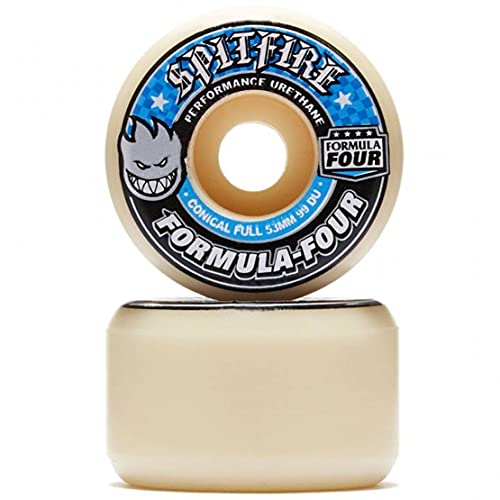 Spitfire Wheels Rollen 53 mm Formula Four F4 Conical 99a Skateboard Pack 4 Stück von Spitfire