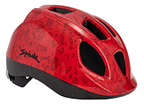 Spiuk Unisex Jugend Kids LED Helmet, Rot (RED/Rojo 40), XS/S (46/53 cm) EU von Spiuk