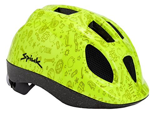 Spiuk Unisex Jugend Kids LED Helmet, Gelb, XS/S (46/53 cm) EU von Spiuk