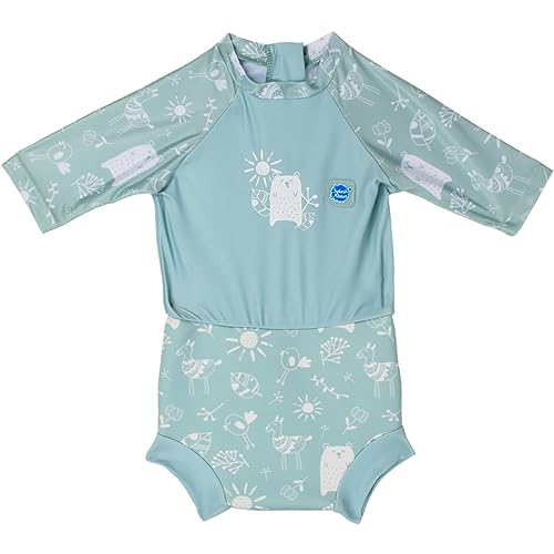 Splash About Unisex-Baby Happy Nappy Sonnenanzug, Sunny Bear, 12-24 Monate von Splash About