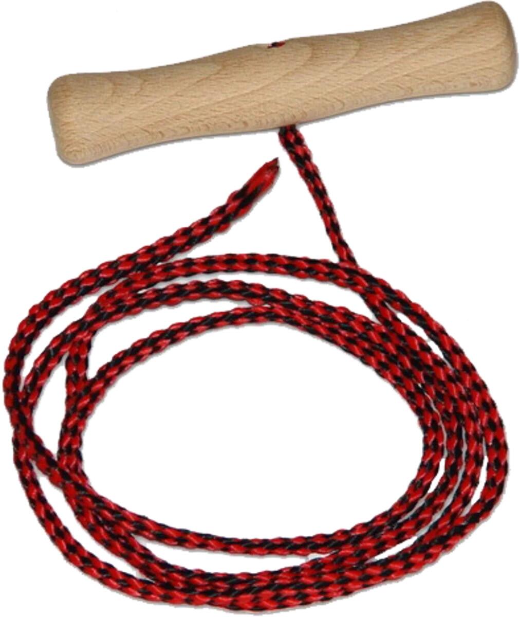 Spolnota Schlittenseil rot mit Holzknauf (rot) von Spólnota