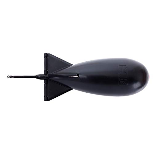 Spomb Large Black 18x6,5cm - Futterrakete zum Anfüttern von Karpfen, Spod Rocket zum Karpfenangeln, Tool zum Karpfenfischen von Spomb