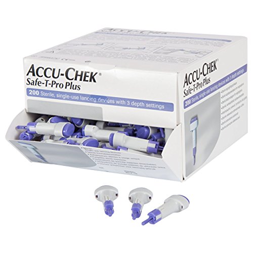 Accu Chek Safe T Pro Plus Sicherheitslanzetten Lanzetten, 200 Stück Steril von Sport-Tec