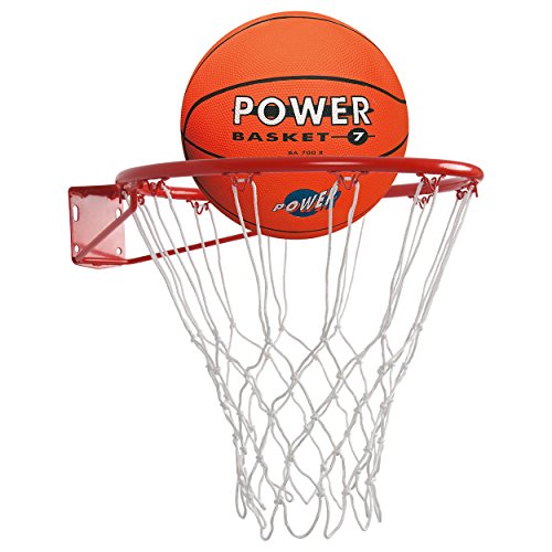 Sport-Tec Basketball Set inkl. Basketballkorb Basketball Basketballnetz und Basketballring von Sport-Tec