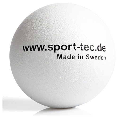 Schaumstoffball, Softball, Spielball aus Schaumstoff, beschichtet - 21 cm, weiß von Sport-Tec