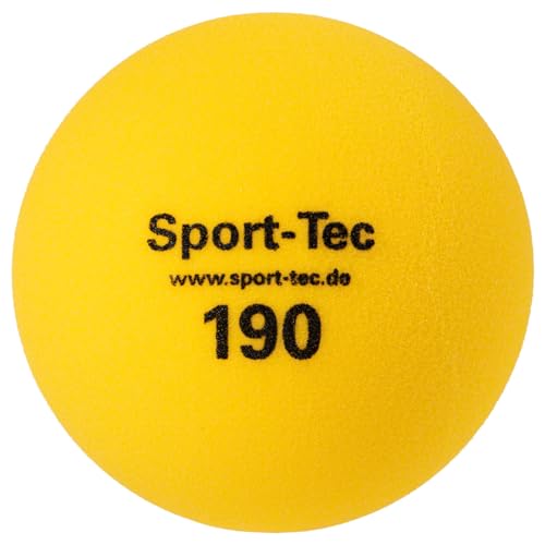Schaumstoffball, Softball, Spielball aus Schaumstoff unbeschichtet - 19 cm, gelb von Sport-Tec