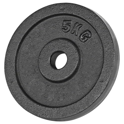 Sport-Tec Hantelscheibe aus Gußeisen 0,5kg bis 20kg, Bohrung Ø 3cm, Stück von Sport-Tec