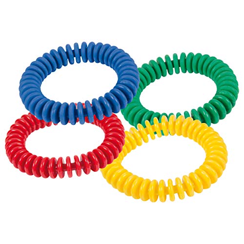 SPORTTEC Lamellenring aus PVC, ø 16 cm, 4er Set: je 1x blau, grün, rot, gelb von SPORTTEC