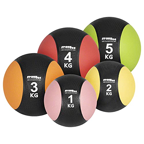 Sport-Tec Medizinball-Set 5-TLG., 1-5 kg von Sport-Tec