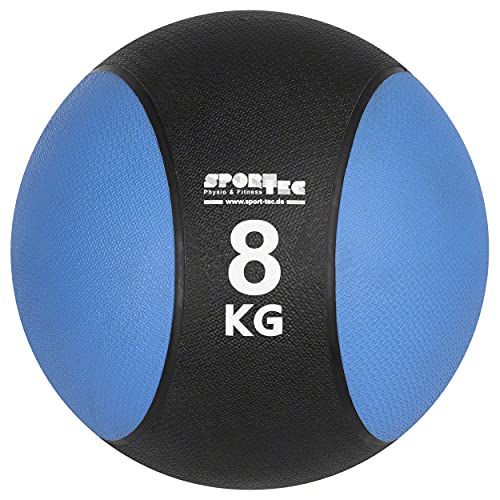 Sport-Tec Medizinball Gewichtsball Trainingsball ø 28 cm, 8 kg, blau von SPORTTEC
