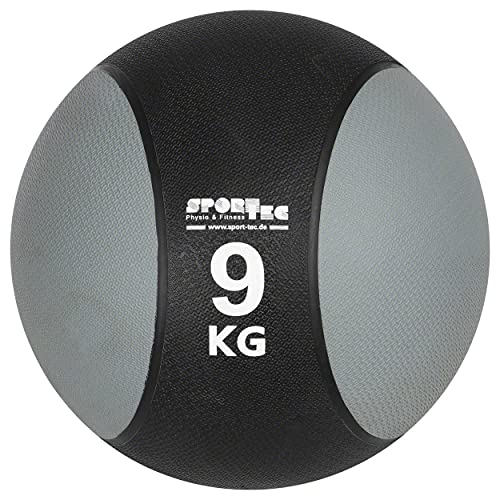 Sport-Tec Medizinball Gewichtsball Trainingsball ø 28 cm, 9 kg, grau von SPORTTEC