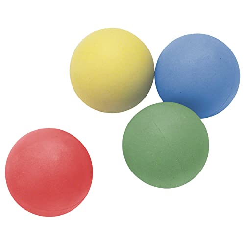 Sport-Tec Moosgummiball, 4er Set: ø 62 mm, blau, grün, rot, gelb von Sport-Tec
