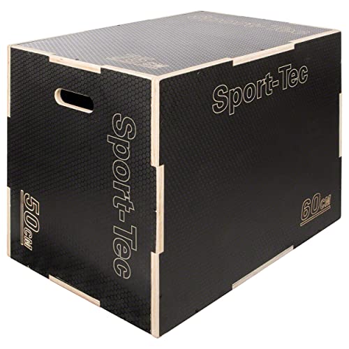 Sport-Tec Sprungtrainer 3-in-1 Plyo Box aus Holz, 75x60x50 cm von Sport-Tec