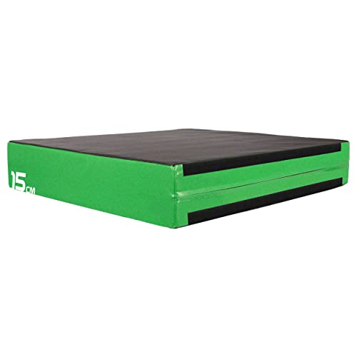 Sport-Tec Sprungtrainer Soft Plyo Box, 15 cm, stapelbar, grün von Sport-Tec