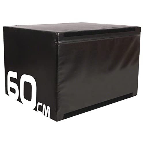 Sport-Tec Sprungtrainer Soft Plyo Box, 60 cm, stapelbar, schwarz von Sport-Tec