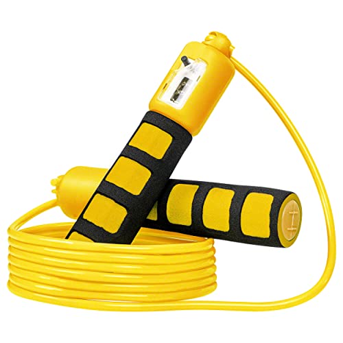 Springseil mit Zähler, verstellbar, 280 cm, Hüpfseil, Jump Rope von Sport-Tec