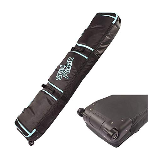 Sport Tent-Ski Snowboardtasche Skitasche Set Skifahren Ausrüstung Tasche Gepolstert Snowboard & Ski Bag mit Rollen 146cm von Sport Tent