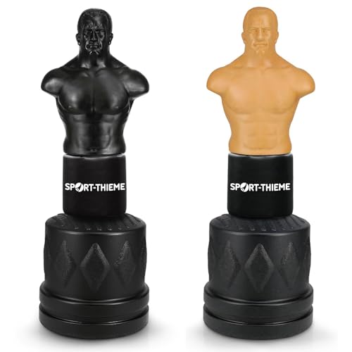 Sport-Thieme Boxdummy Boxing Man | Höhenverstellbarer Kampfsport Trainingsdummy + Standfuß in Zwei Farben | Realistisch, Standsicher, große Trefferflächen | 175x56x56 cm | Gefüllt: ca. 126 kg von Sport-Thieme
