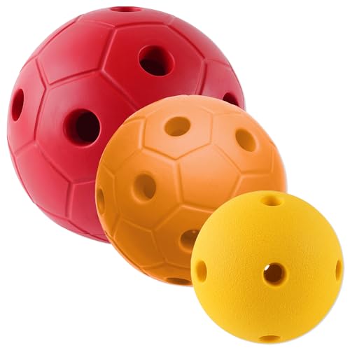 Sport-Thieme Glockenball | Klangball, Hörball mit Metall Glöckchen | In DREI Größen erhältlich | Spiel- u. Motorik für Blinde u. Sehbehinderte | Aus PU Spezial Schaum | Markenqualität von Sport-Thieme