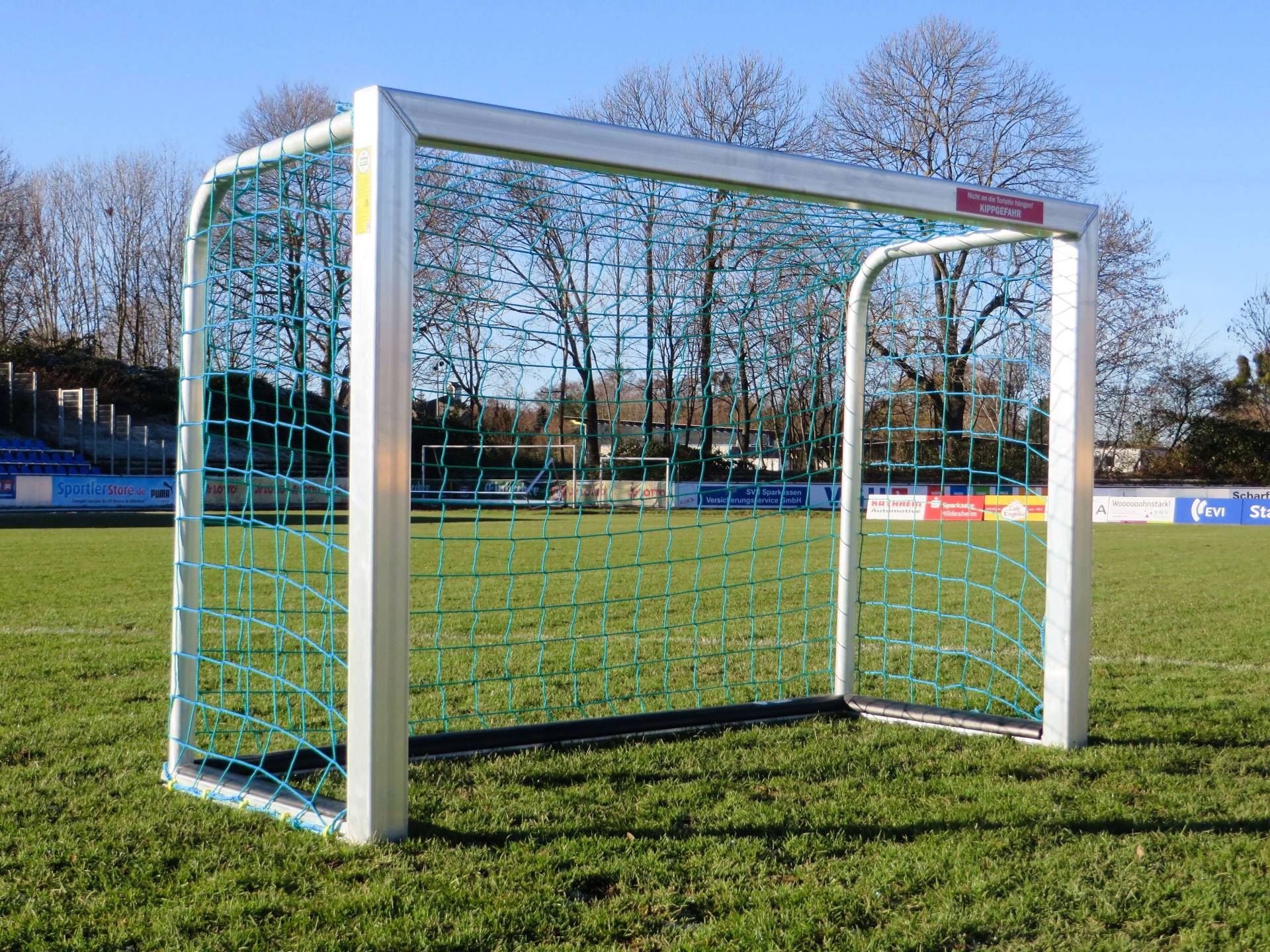 Sport-Thieme Mini-Fußballtor mit PlayersProtect, Inkl. Netz, blau (MW 10 cm), 1,20x0,80 m von Sport-Thieme