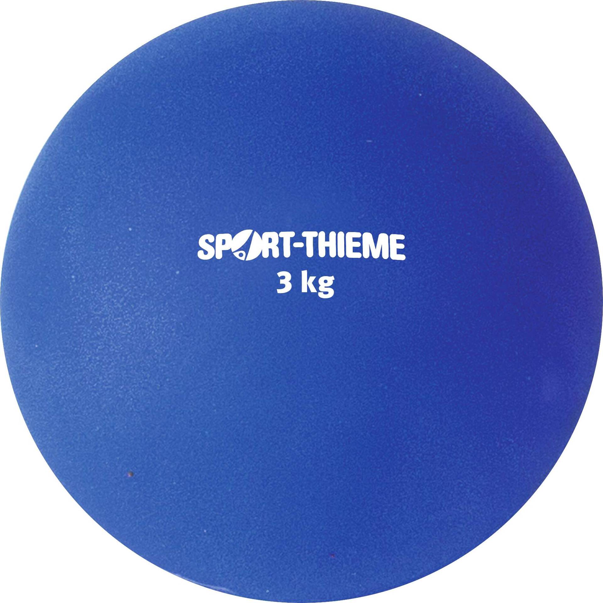 Sport-Thieme Stoßkugel aus Kunststoff, 3 kg, Blau, ø 121 mm von Sport-Thieme