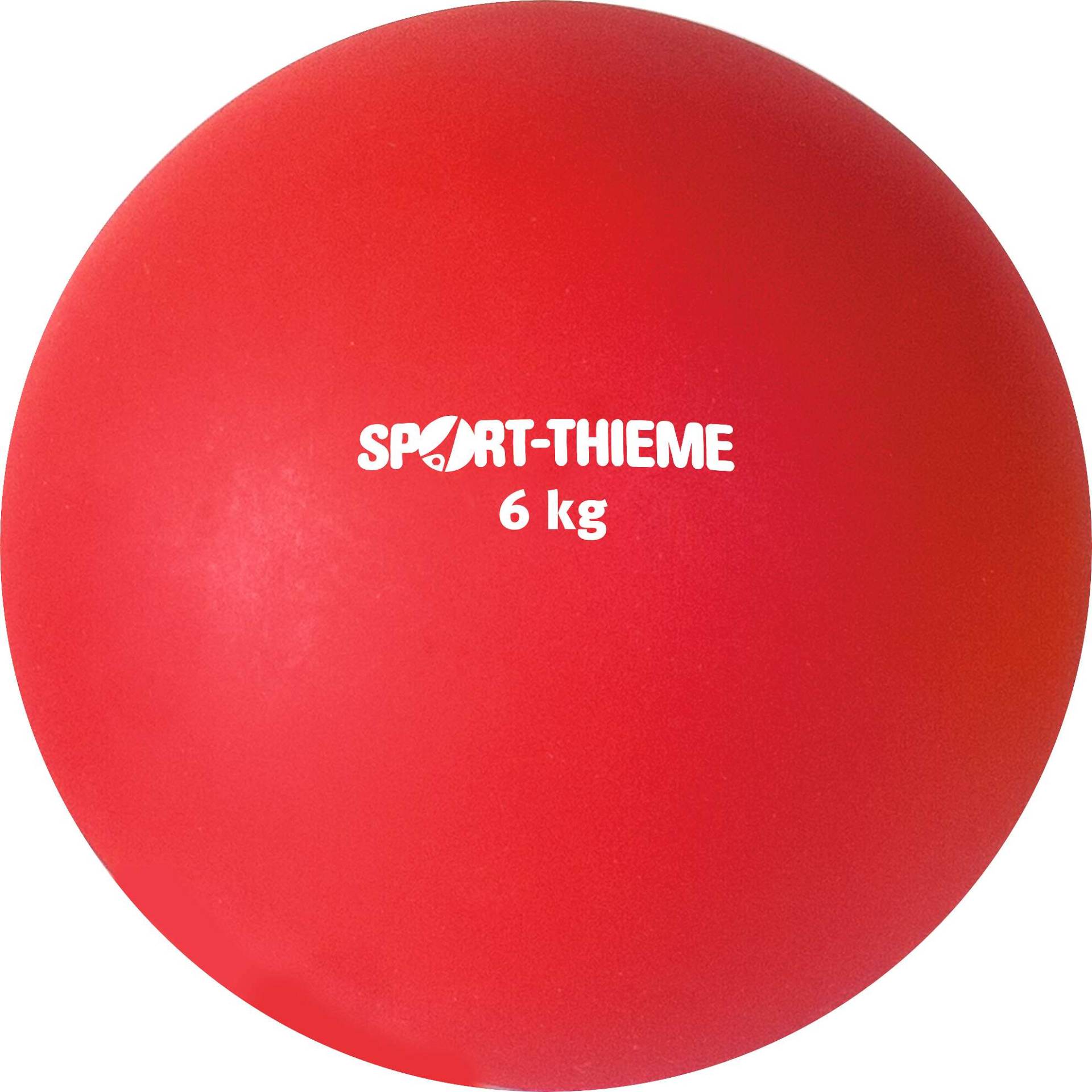 Sport-Thieme Trainings-Stoßkugel "Kunststoff", 6 kg, Rot ø 140 mm von Sport-Thieme