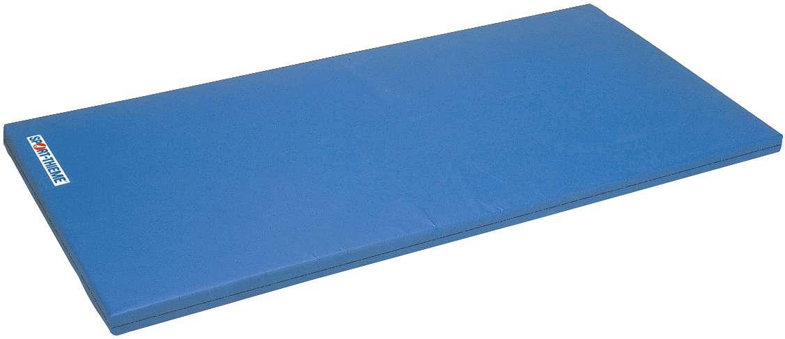 Sport-Thieme Turnmatte "Spezial", 200x100x8 cm, Polygrip Blau, Mit Lederecken von Sport-Thieme