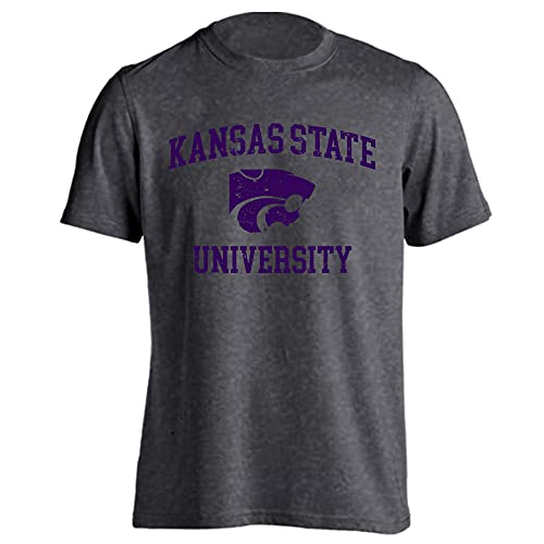 Kansas State Wildcats T-Shirt im Used-Look im Retro-/Vintage-Stil, Größe L von Sport Your Gear
