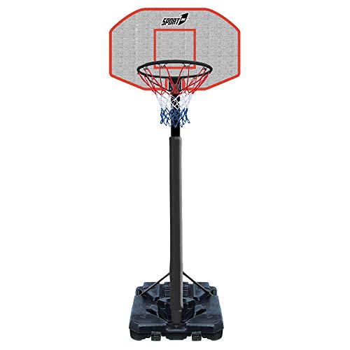 Sport1 Strike Basketballständer mit verstellbarem Basketballkorb für den Außenbereich, Gartenspiele für Kinder, verstellbare Höhe Ring 200-305 cm, Korb mit 45 cm Durchmesser. von Sport1 One The Sport Maker