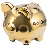 SportSpar.de "SparSau" Sparschwein aus Keramik gold von SportSpar