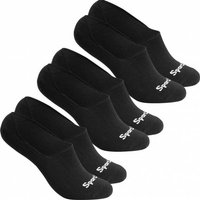 SportSpar.de "Sparlinge" Füßlinge Sneaker Socken 3 Paar schwarz von SportSpar