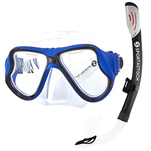 SPORTASTISCH Profi Schnorchelset „Snorkel Star“ Anti-Fog Schnorchelbrille mit Schnorchel, Schwimmset Schnorcheln Erwachsene Damen Kinder 10 Jahre von Sportastisch