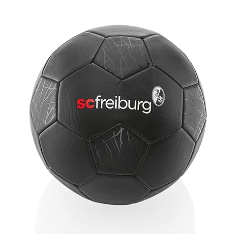 SC Freiburg Fußball - Tonal - schwarz Fanball Größe 5 Ball - Plus Lesezeichen Wir lieben Fußball von Sportclub Freiburg