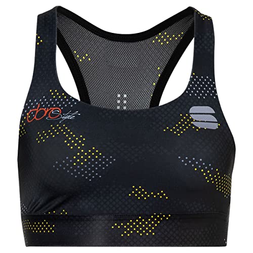 Sportful 0421584-002 Doro Cardio Damen Sweatshirt Dark Grey/Yellow XXL von Sportful